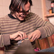 Aufnahmesession im Proberaum